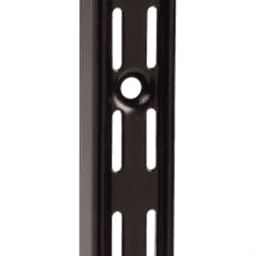 63" KV82 Heavy-Duty Twin Slot Shelf Standard in Black Finish by Knape and Vogt