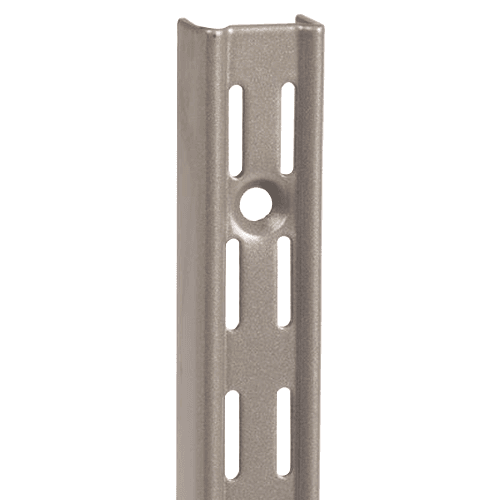 39 Inch KV82 Heavy-Duty Double Slot Shelf Standard in Titanium Finish - Knape And Vogt