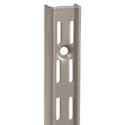 39 Inch KV82 Heavy-Duty Double Slot Shelf Standard in Titanium Finish - Knape And Vogt