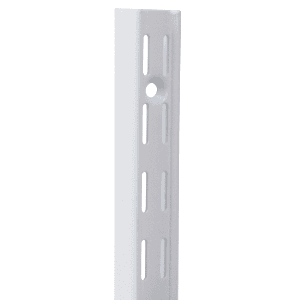 78" KV82 Heavy-Duty Double Slot Shelf Standard, White Finish - Image 2