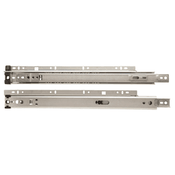Knape And Vogt 8300 Quick Disconnect Rail Drawer Slide with 75lb Capacity Anochrome 16