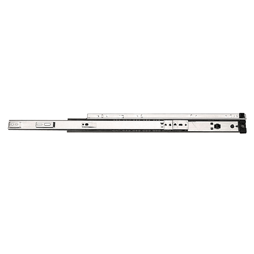 Side-Mounted 3/4 Extension Drawer Slide by Knape And Vogt with Cushioned Stops and Hold-in Feature