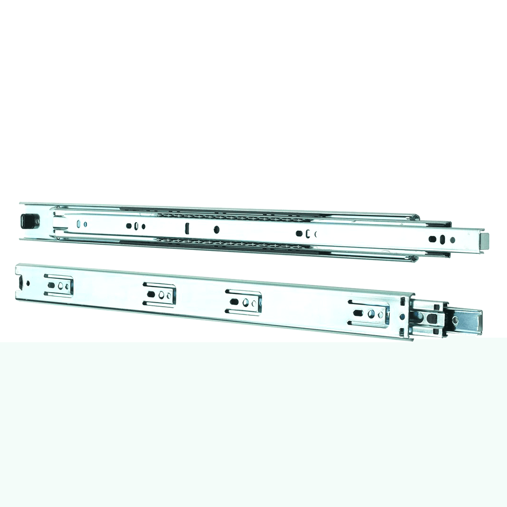 Knape And Vogt 8400RV Drawer Slide with Full Extension and Stay-Close Detent, 100lb Capacity, Anochrome Finish