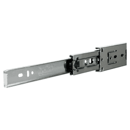 Knape And Vogt 8400RV Drawer Slide with Stay-Close Detent, Anochrome, 20" with 100lb Capacity
