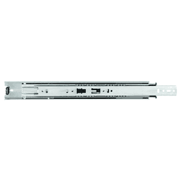 Knape And Vogt 8400 Drawer Slide with 100lb Capacity, Full Extension, Side-Mount, Anochrome, 22" close-up