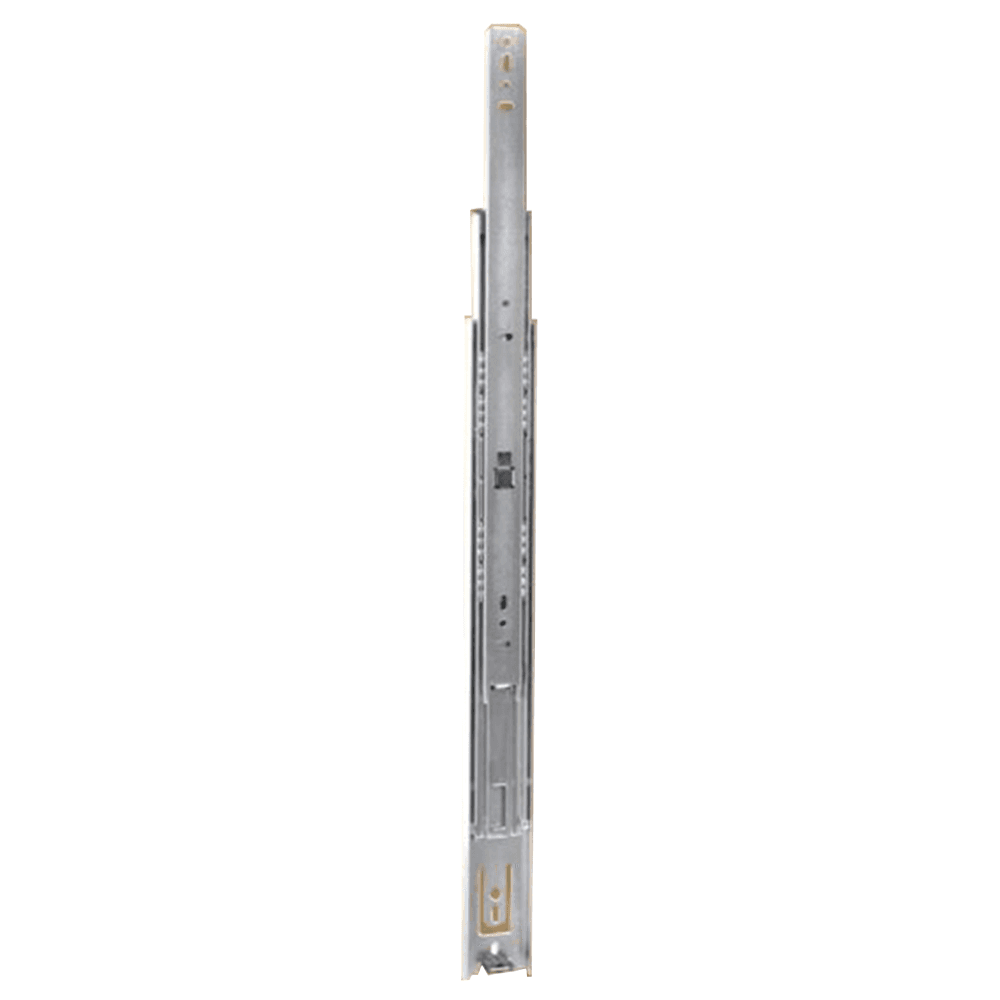 Knape And Vogt 8414 Hold-Out Drawer Slide with 100lb Capacity, Full Extension, Side-Mount, Anochrome, 24"