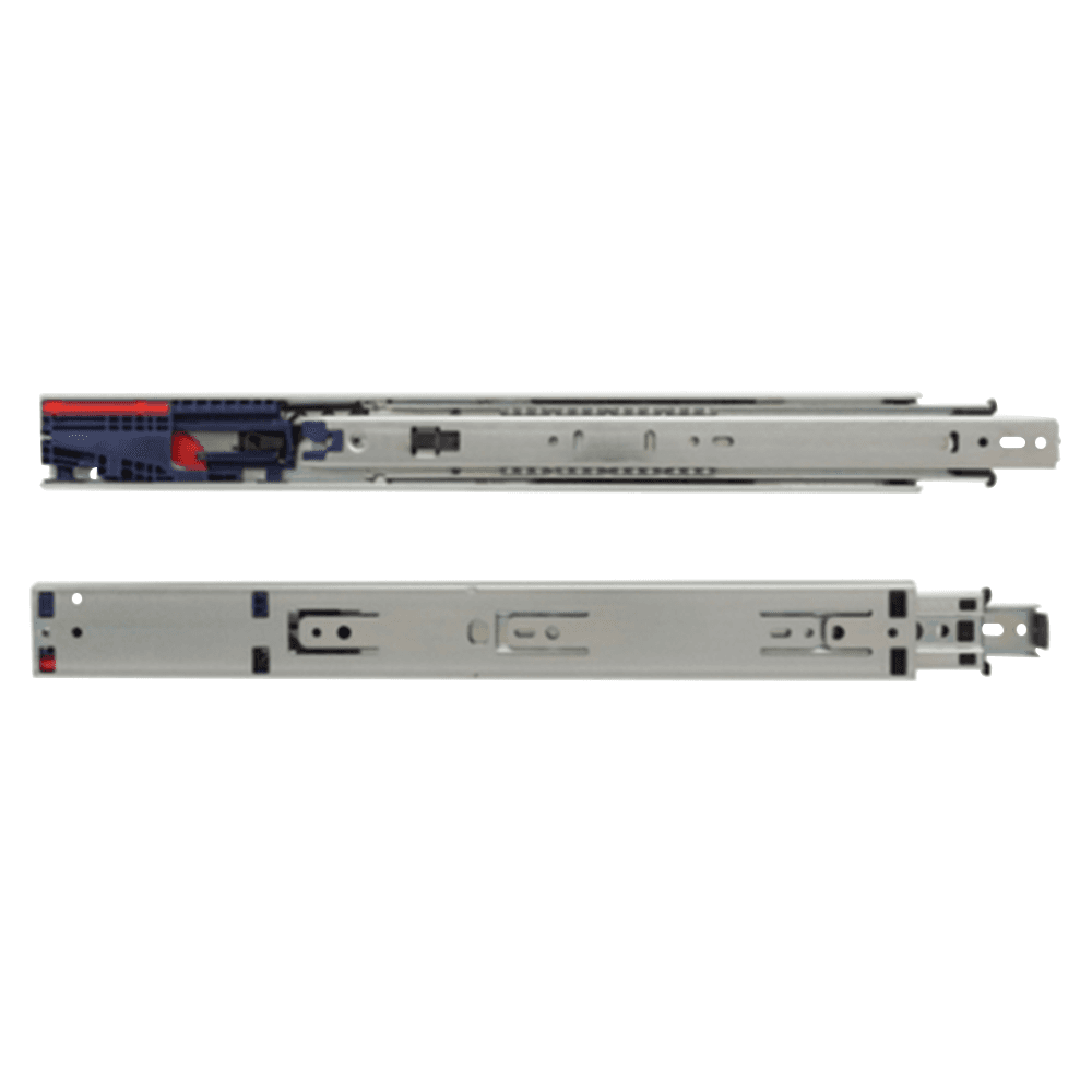 Anochrome Drawer Slide with 1" Overtravel Extension for Cabinets