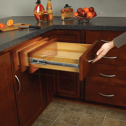 Soft-Closing Drawer Slide with 1" Overtravel Extension, Bulk Box