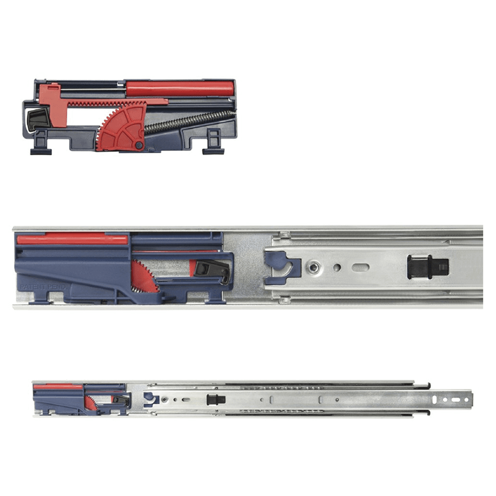 Easy Drawer Removal with Push-In Lever Disconnect from Knape And Vogt