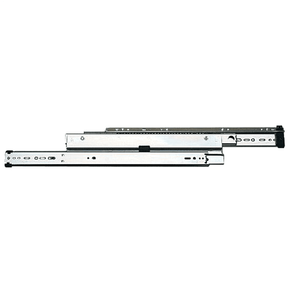 Heavy-duty Knape And Vogt 8505 File Drawer Slide with 1-1/2" Overtravel Extension, Anochrome, 30"