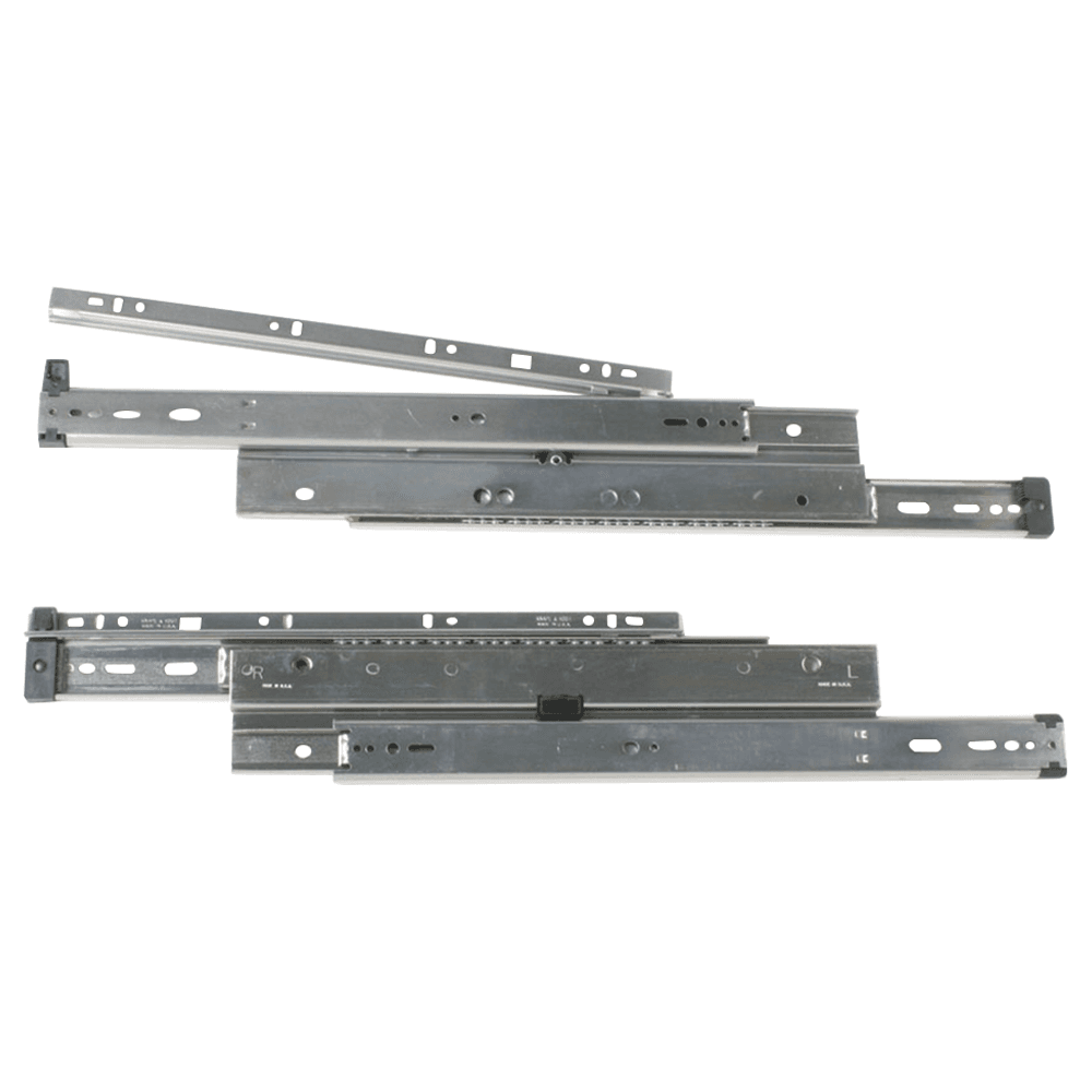 8520 File Drawer Slide with 175lb Capacity, Full Extension, Side-Mount, Anochrome, 20"