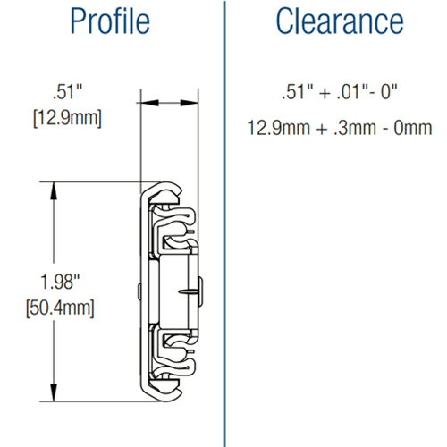 8650FM Heavy-Duty Drawer Slide with 150lb Capacity, Full Extension, Side-Mount, Soft-Closing, Zinc, 22" - Alt Image 2