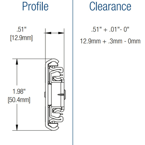 Side-Mount Drawer Slide with Soft-Closing and Overtravel Extension, 140lb Capacity