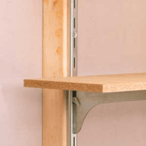 KV87 Super Heavy-Duty Shelf Standard - Anochrome Finish by Knape And Vogt