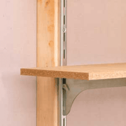 KV87 Super Heavy-Duty Shelf Standard - Anochrome Finish by Knape And Vogt