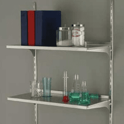 Stainless Steel Finish KV87 Shelf Standard with 2" Center Adjustment