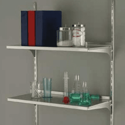 Super Heavy-Duty 12 Gauge Steel - Adjustable Brackets in 2" Increments - Wall-Mounted Shelving