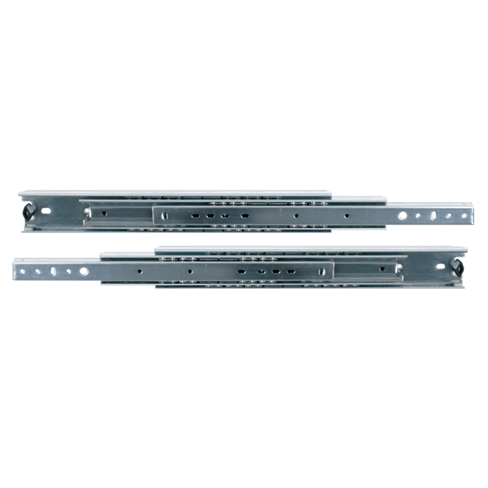 Knape and Vogt side-mount drawer slide with full extension and 200lb capacity