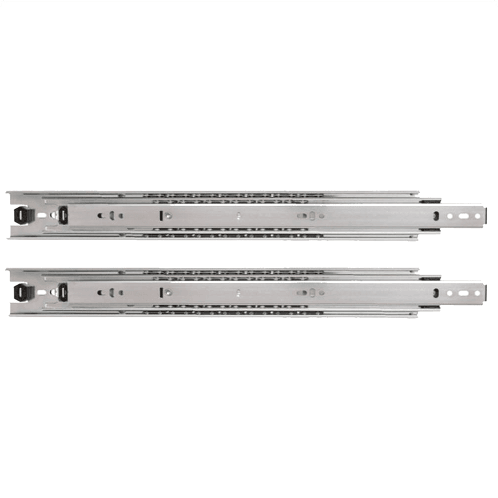 28" Heavy-Duty Drawer Slide with Side-Mount and Zinc-Plated Finish