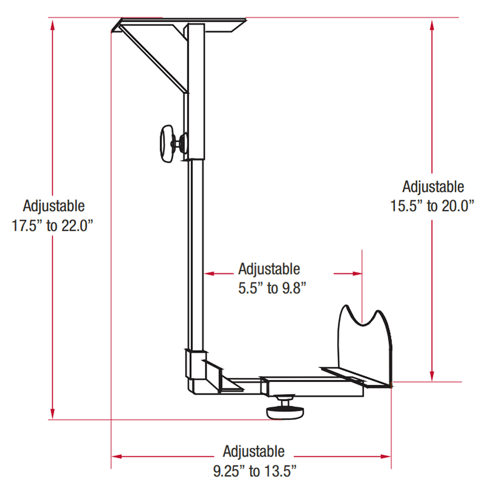 Customizable CPU holder for various workstation models