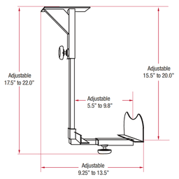 Customizable CPU holder for various workstation models