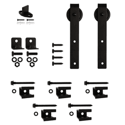 Knape And Vogt Flat Rail 3" Hook Carrier Kit in Black Finish - Image 1