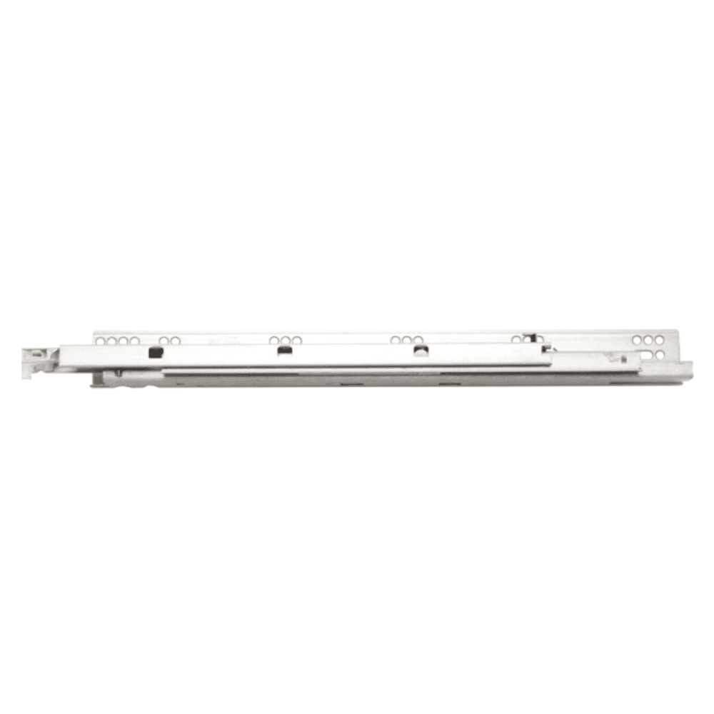 12-inch undermount drawer slide for 5/8-inch material with 75lb capacity and soft-closing feature