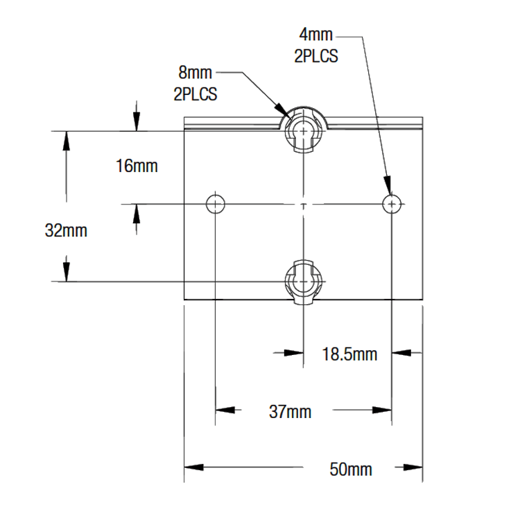 Metal bracket for face frame cabinets with all slide lengths