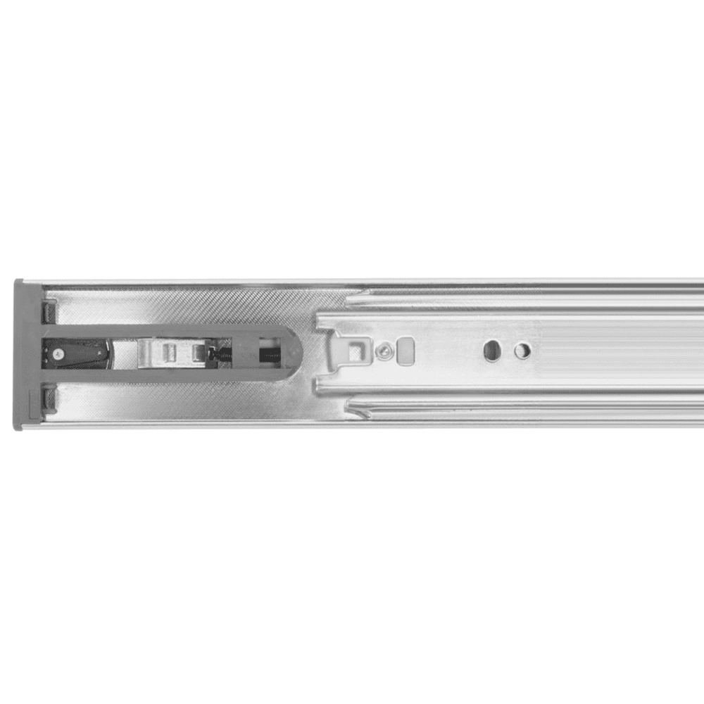 GS4260 Push-Open Drawer Slide with Full Extension, 100lb Capacity, Side-Mount, Zinc - Installation View