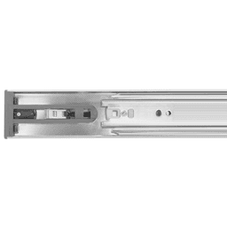 Knape And Vogt Drawer Slide - 100lb Capacity, Full Extension, Side-Mount, Zinc, 22