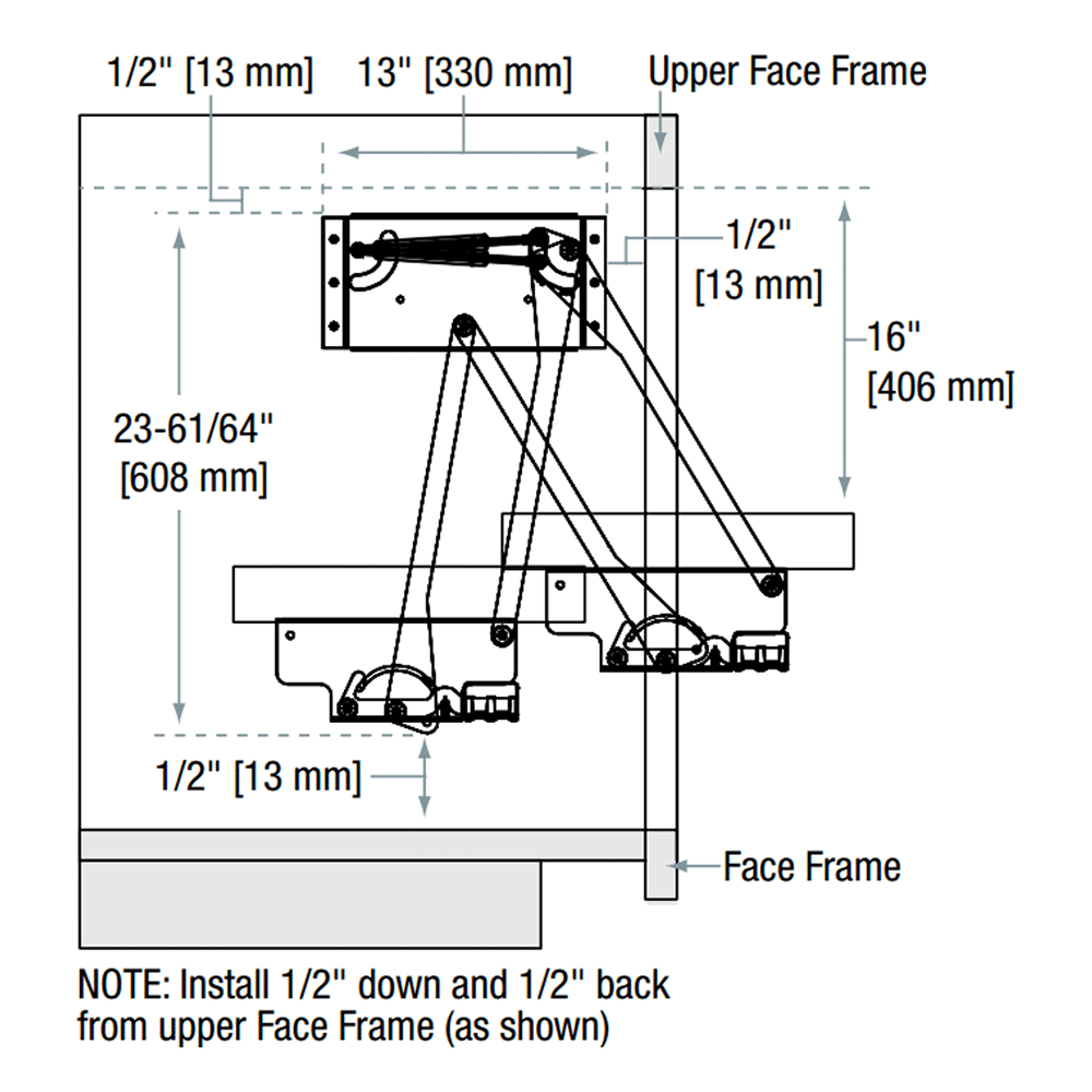 2-1/2" Hardware Mechanism, Platinum - Alt Image 3