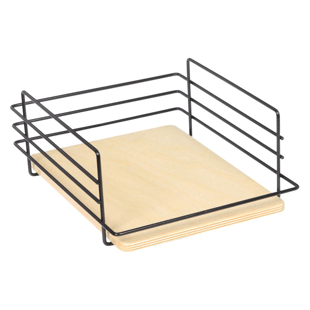 9-7/8" Accessory Basket, Black/Birch - Main Image