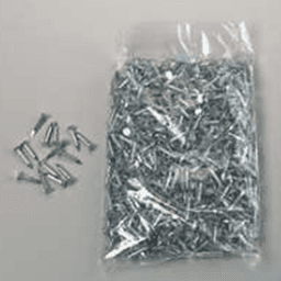 Bag of 650 almond finish zinc pilaster standard nails for Knape and Vogt brand