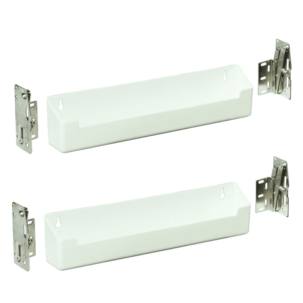 11" White Sink Front Tray and Hinge Kit (2 Trays) - Main Image