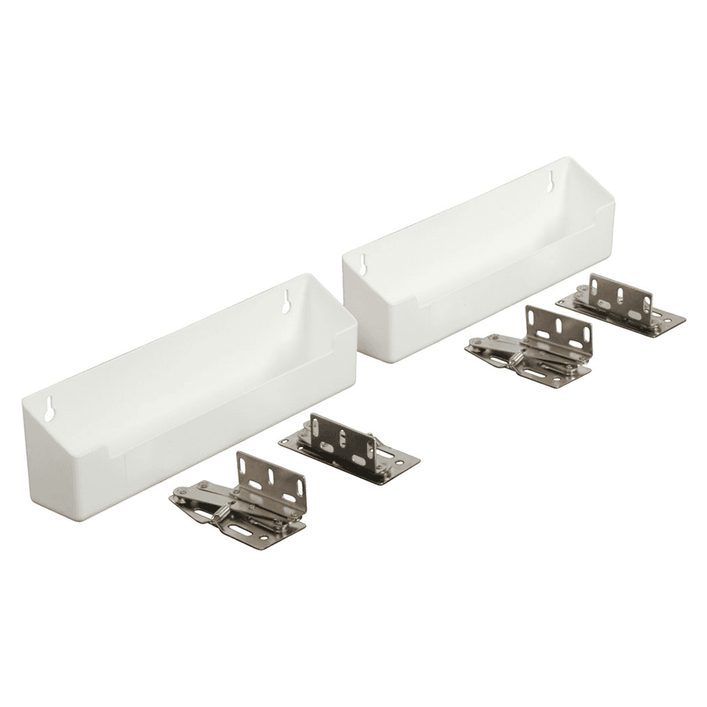 11" White Sink Front Tray and Hinge Kit (2 Trays) - Main Image