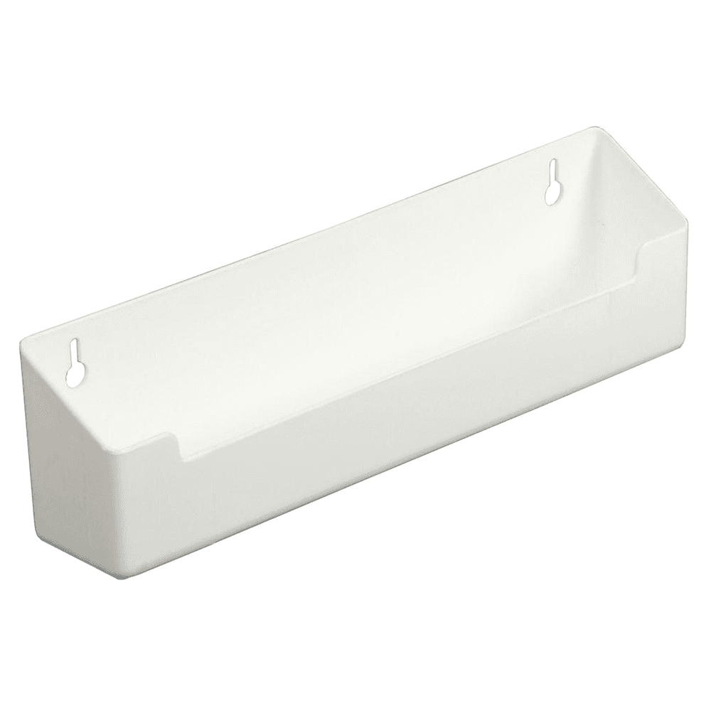 8-5/8" White Standard Sink Tip-Out Tray Without Tab Stop - Alt Image 1