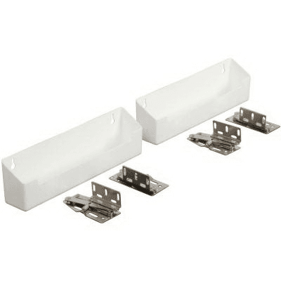 14" White Sink Front Tray and Hinge Kit (2 Trays) - Main Image
