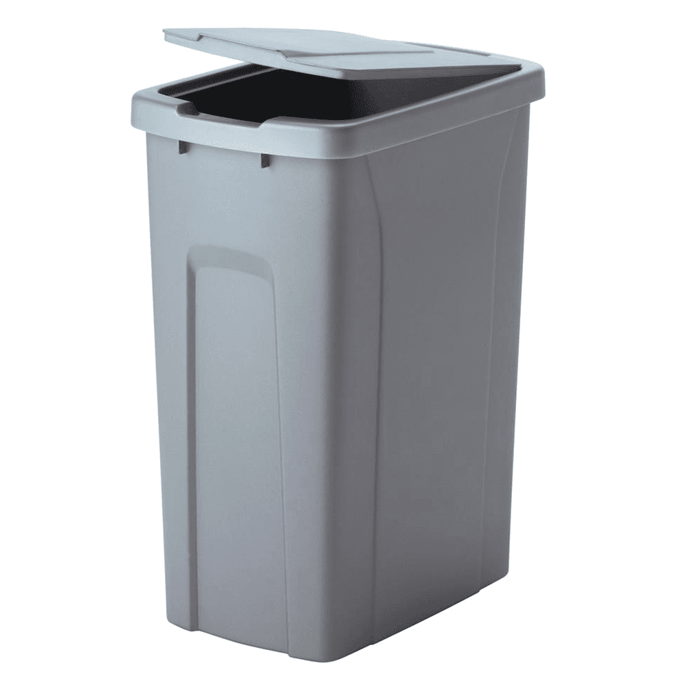 35 QT Waste Container Lid, Platinum - Alt Image 1