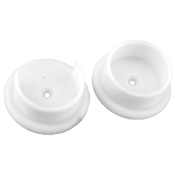 Closet-Pro pole socket in white finish from Knape and Vogt