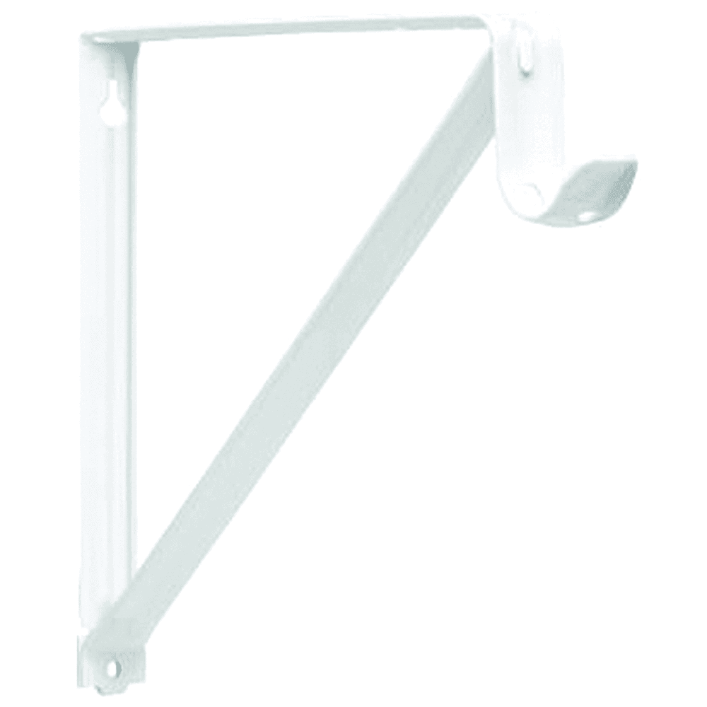 Adjustable Shelf/Rod Bracket for Closet-Pro, White Finish - Holds up to 300lb per pair