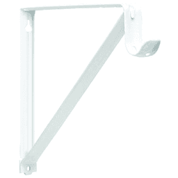 Fixed Heavy-Duty Shelf and Rod Bracket by Knape And Vogt, Holds up to 300lb per Pair