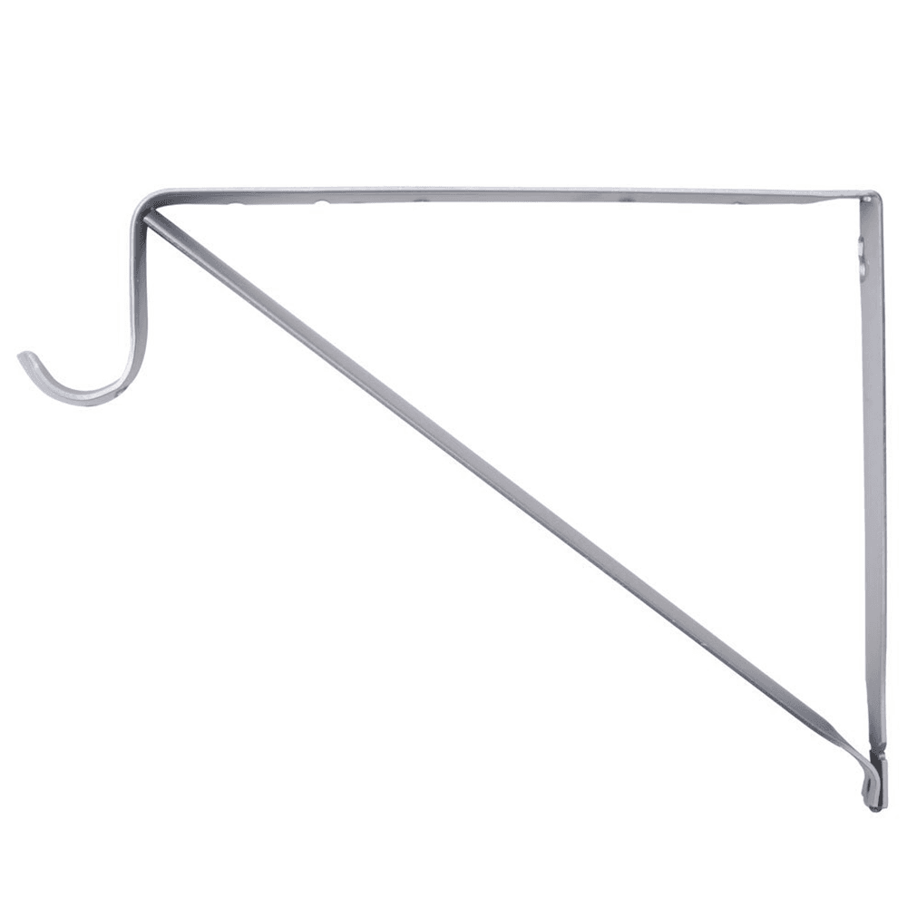 Heavy-duty fixed Shelf and Rod Bracket for home closets, holds up to 500lb per pair