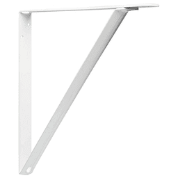Closet-Pro White Finish Shelf Bracket - Holds up to 500 lbs.