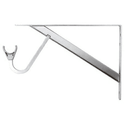 Easy snap-in installation and upscale finishes available - Closet-Pro HD Heavy-Duty Shelf/Rod Bracket with Slide-Thru