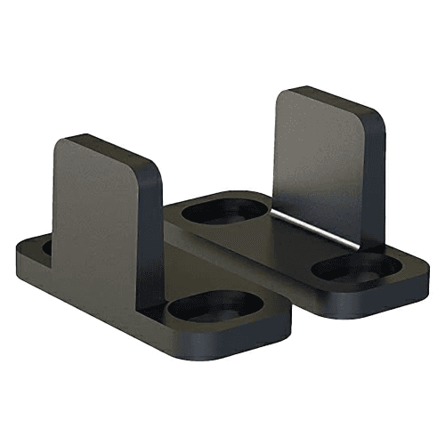 Knape And Vogt Barcelona Steel Round Track Barn Door Hardware - Side View