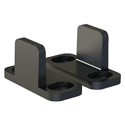 Knape And Vogt Barcelona Steel Round Track Barn Door Hardware - Side View