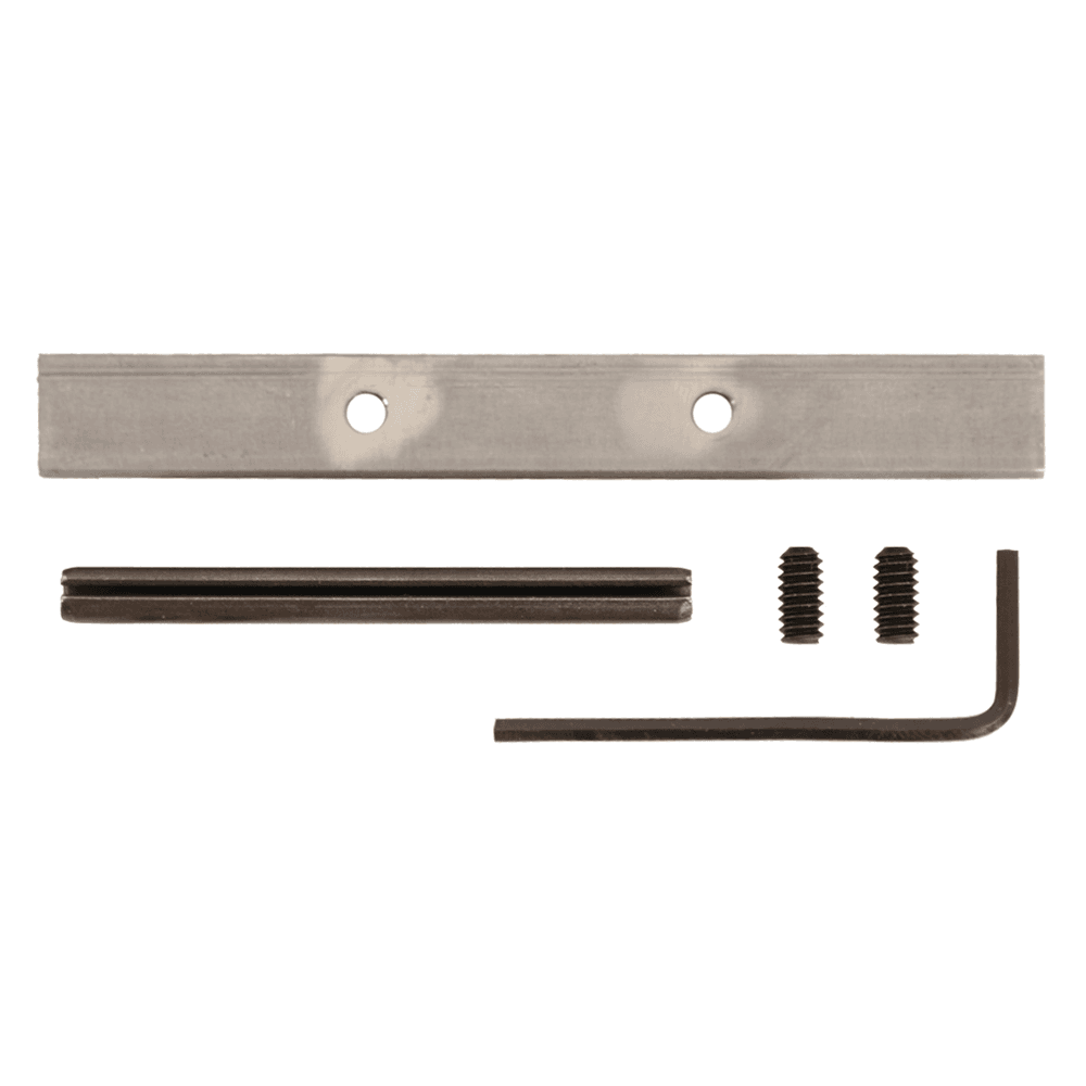 KV Barn Door Steel Flat Rails Splice Kit in Oil Rubbed Bronze Finish