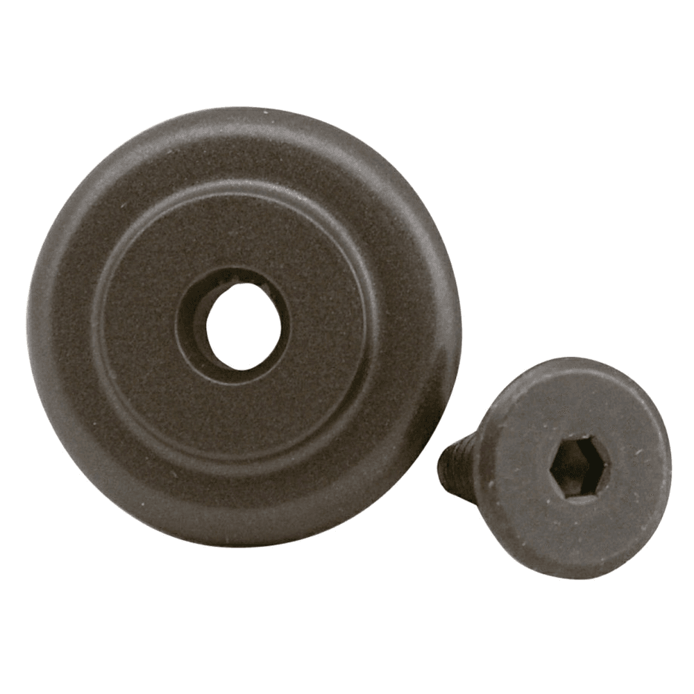 Barn Door Round Track Stop Kit, Oil-Rubbed Bronze Finish - Knape And Vogt - Image 1