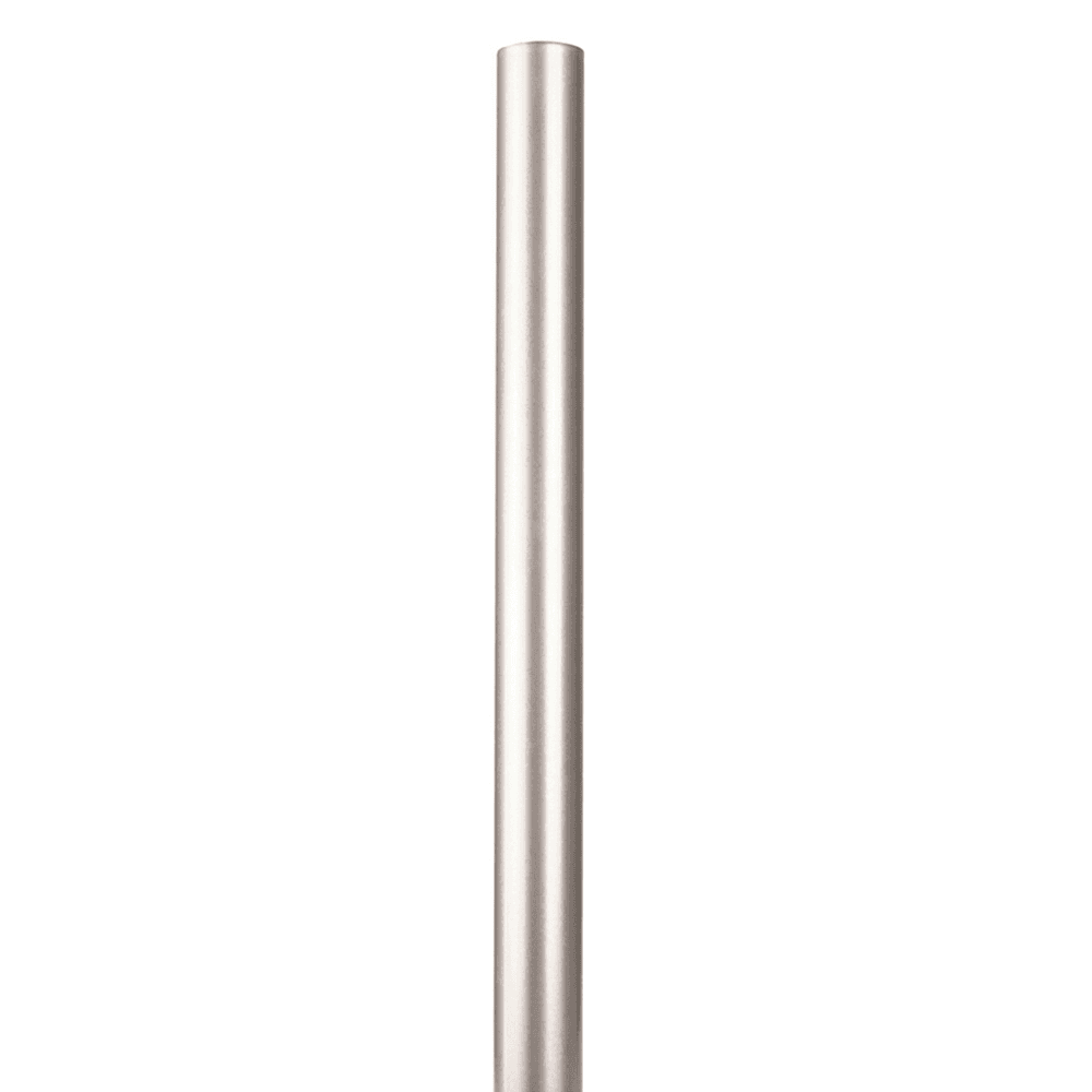 6'''' Barn Door Aluminum Round Track Satin Nickel Finish 5/Pack - Knape And Vogt