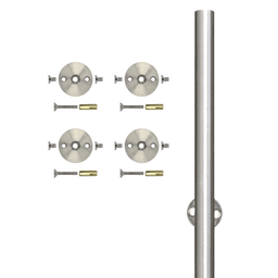 Modern Barn Door Hardware with Ball-Bearing Carriers and Anti-Jump Bumpers